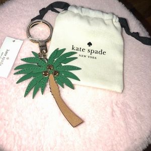 Kate spade palm tree keychain